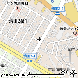 清田動物病院周辺の地図