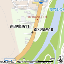 北海道札幌市南区南３９条西周辺の地図