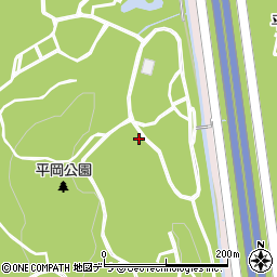 平岡公園トイレ５周辺の地図