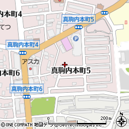 真駒内本町5丁目 第2駐車場周辺の地図