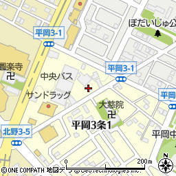 カーコンビニ倶楽部アイックス平岡店周辺の地図