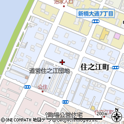 北海道釧路市住之江町4-3周辺の地図