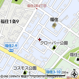 北海道札幌市豊平区福住２条9丁目周辺の地図