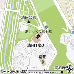 札幌市　清田区民センター周辺の地図