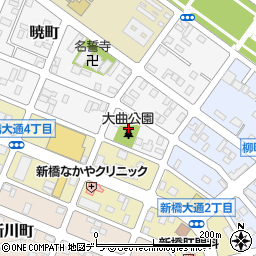 大曲公園トイレ周辺の地図