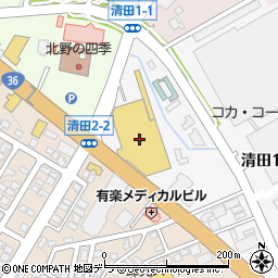 ワタナベ美容室　ヤマダ電機テックランド清田店周辺の地図