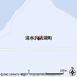 北海道夕張市清水沢清湖町周辺の地図