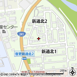 北海道河東郡音更町新通北周辺の地図