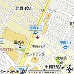 中央バス株式会社　平岡営業所周辺の地図