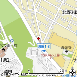 札幌に在る教会集会所周辺の地図