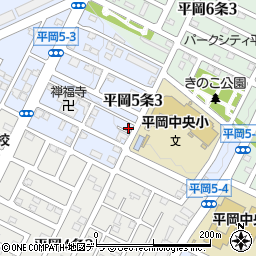 株式会社サンウィング札幌周辺の地図