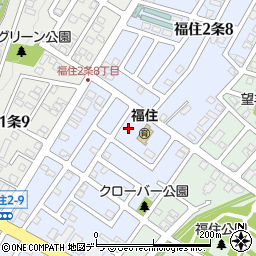 北海道札幌市豊平区福住２条周辺の地図