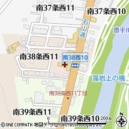 ネッツトヨタ札幌藻岩店周辺の地図