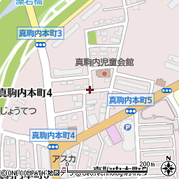 北海道札幌市南区真駒内本町周辺の地図