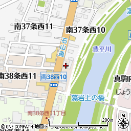 北海道札幌市南区南３８条西10丁目周辺の地図