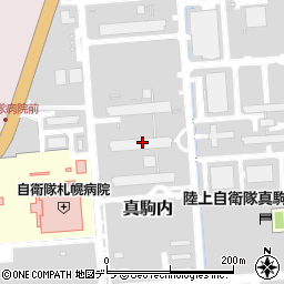 陸上自衛隊真駒内駐屯地第３２５会計隊周辺の地図