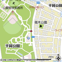 平岡公園トイレ３周辺の地図