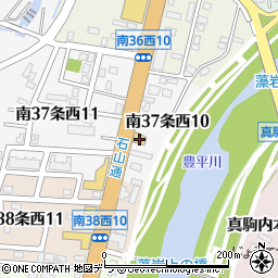ガスト札幌藻岩店周辺の地図