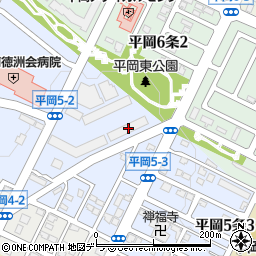 北海道札幌市清田区平岡５条2丁目1-3周辺の地図