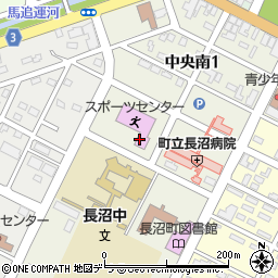 長沼町役場　スポーツセンター周辺の地図