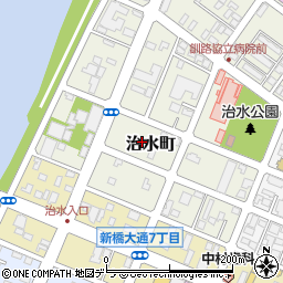 北海道釧路市治水町7周辺の地図