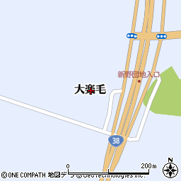 北海道釧路市大楽毛周辺の地図