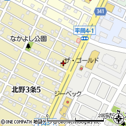 セブンイレブン札幌北野３条店周辺の地図