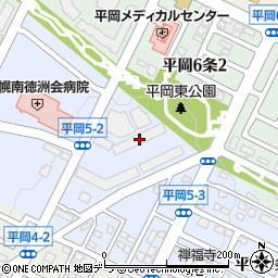 北海道札幌市清田区平岡５条2丁目1-2周辺の地図