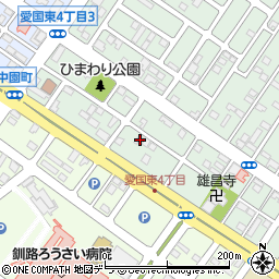 北海道釧路市愛国東3丁目3-16周辺の地図