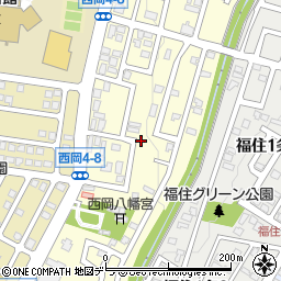 北海道札幌市豊平区西岡４条8丁目周辺の地図