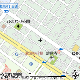 北海道釧路市愛国東3丁目4周辺の地図