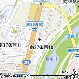 北海道札幌市南区南３７条西10丁目周辺の地図