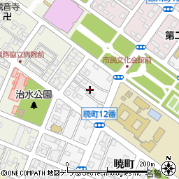 北海道釧路市暁町12周辺の地図