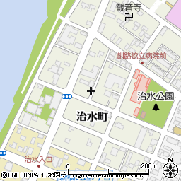 〒085-0055 北海道釧路市治水町の地図