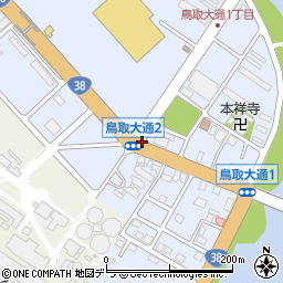 鳥取大通2丁目周辺の地図