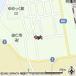 北海道由仁町（夕張郡）中央周辺の地図