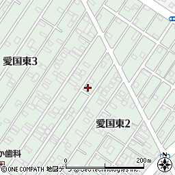 北海道釧路市愛国東2丁目24-3周辺の地図