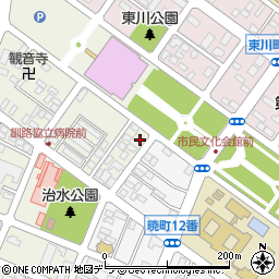 北海道釧路市治水町4-26周辺の地図