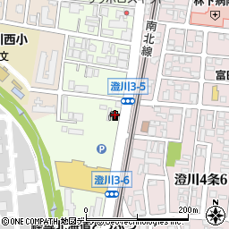 ＥＮＥＯＳ澄川３条ＳＳ周辺の地図