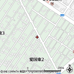北海道釧路市愛国東2丁目22-11周辺の地図