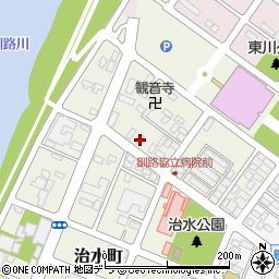 北海道釧路市治水町5-4周辺の地図