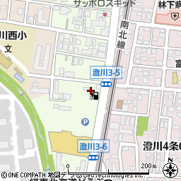 北海道エネルギー株式会社　澄川三条ステーション周辺の地図