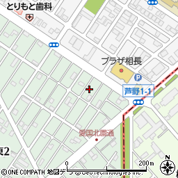 北海道釧路市愛国東2丁目44-4周辺の地図