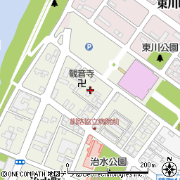 北海道釧路市治水町5-23周辺の地図
