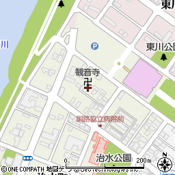 北海道釧路市治水町5周辺の地図