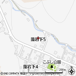 北海道札幌市南区藻岩下5丁目周辺の地図