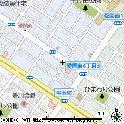 釧路調剤薬局愛国店周辺の地図