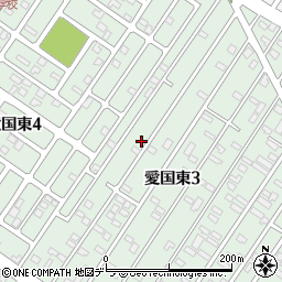 北海道釧路市愛国東3丁目14-23周辺の地図
