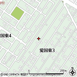 北海道釧路市愛国東3丁目14周辺の地図