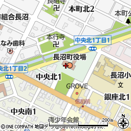 長沼町役場　都市整備課建築係周辺の地図